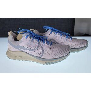 Size 11 Nike Women's React Pegasus Trail 4 Pearl Pink Wolf Grey DJ6159-600